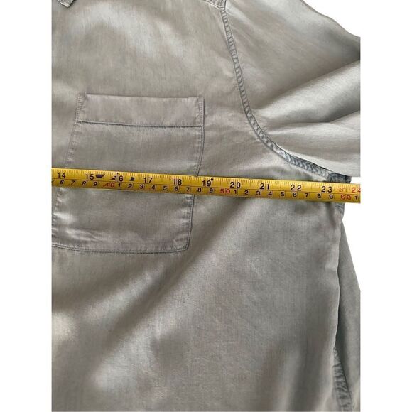 Acne Studios Women's Button-Up Long Sleeve Collared Light Blue Polo Shirt Sz 38 - Picture 4 of 6